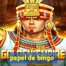 papel de bingo